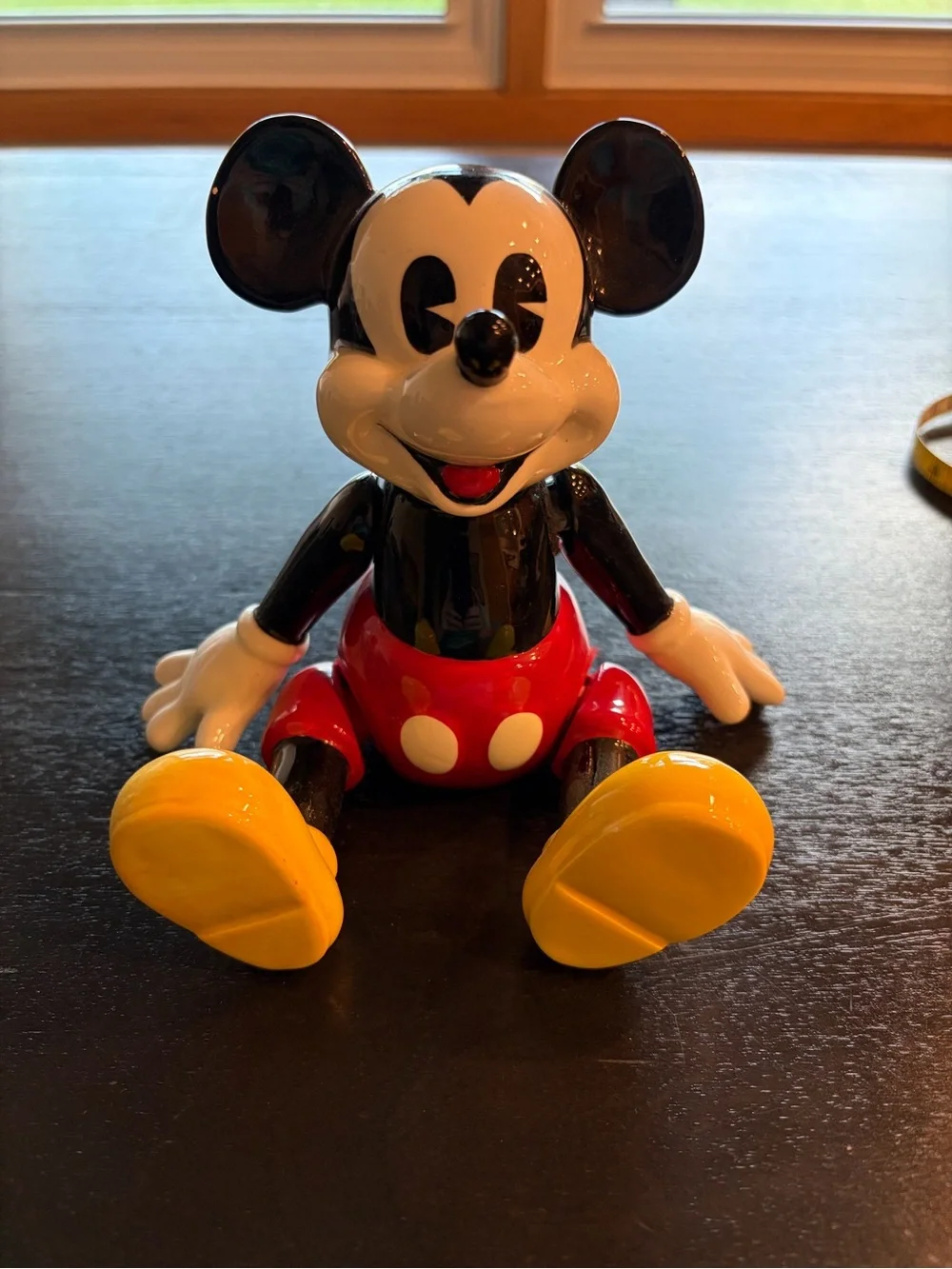 Vintage Disney Schmid Mickey Mouse Club Ceramic Figurine Music Box